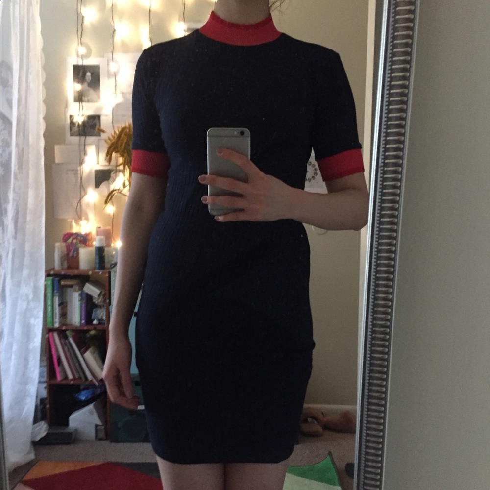 Soft navy dress